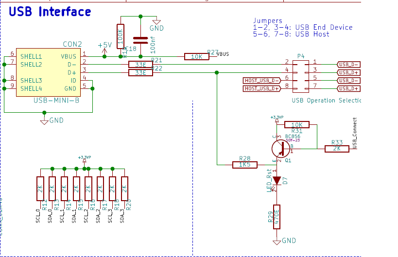 Circuit Diagram to Interface USB 2.0 with LPC1768