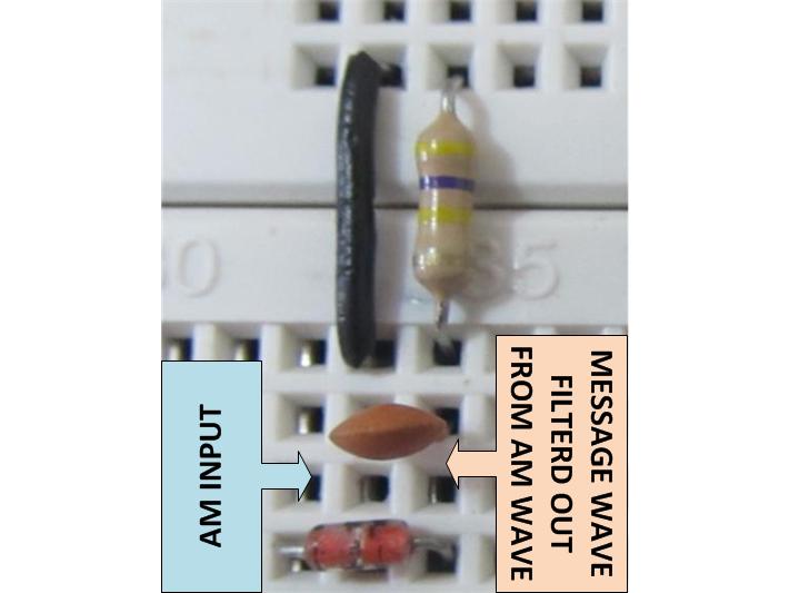 Circuit Of Low Pass Filter On Breadboard