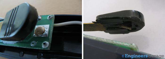 Closer View of Metal Plate and Connection Mechanism with Lighter Switch