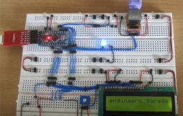 Connecting Keyboard With 16x2 LCD Using Arduino Circuit Setup On Breadboard