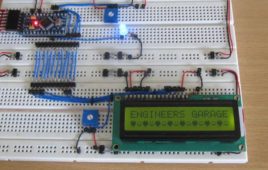 Create And Display Smileys On LCD Using Arduino Circuit Setup On Breadboard