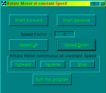 Constant speed remote motor