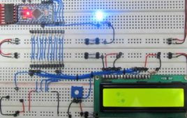 Displaying Random Smiley On LCD Using Arduino Circuit Setup On Breadboard