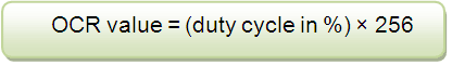 Equation Of OCR Value in AVR Equation Of OCR Value in AVR