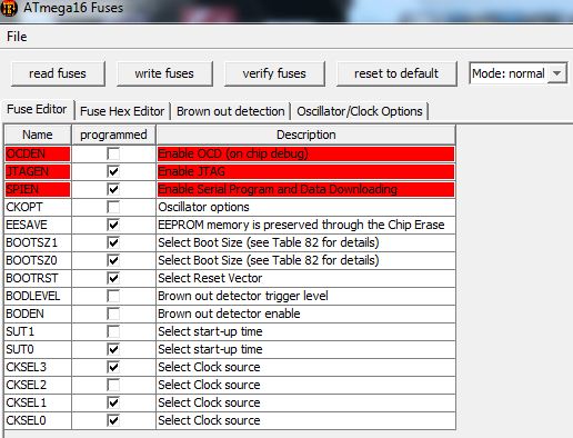 Fuse Bit Configuration