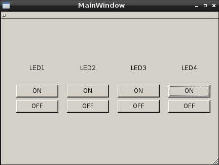 GUI writes code to NAMED PIPE on clicking buttons