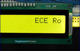 Text animation on LCD using 8051 Microcontroller (AT89C51)