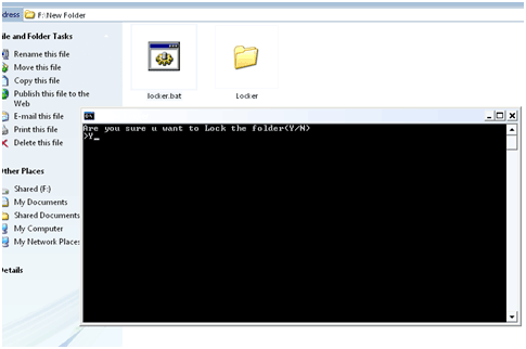How to create a lock folder in windows5