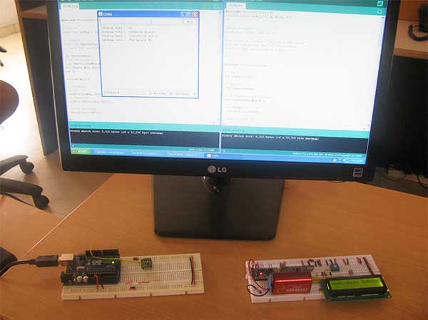 Wireless communication between PC & Arduino for Message Display