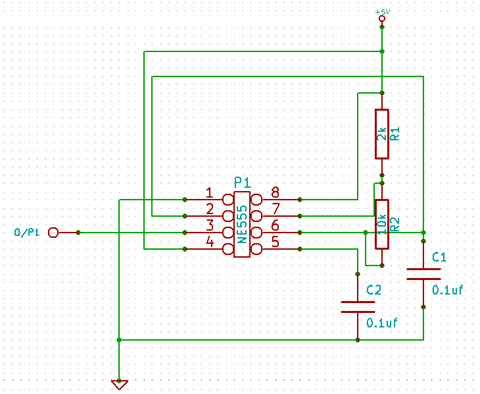 Image of a Schematic Drawn by EESchema in KIcad