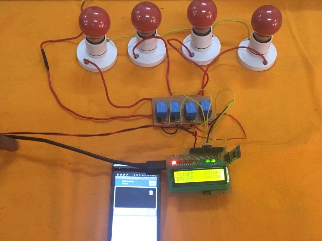 Image of Arduino based Home Automation System 