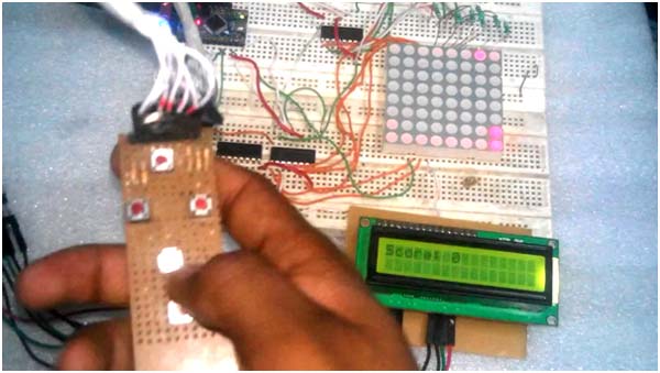 Image of Controller designed for Arduino based Snake Game