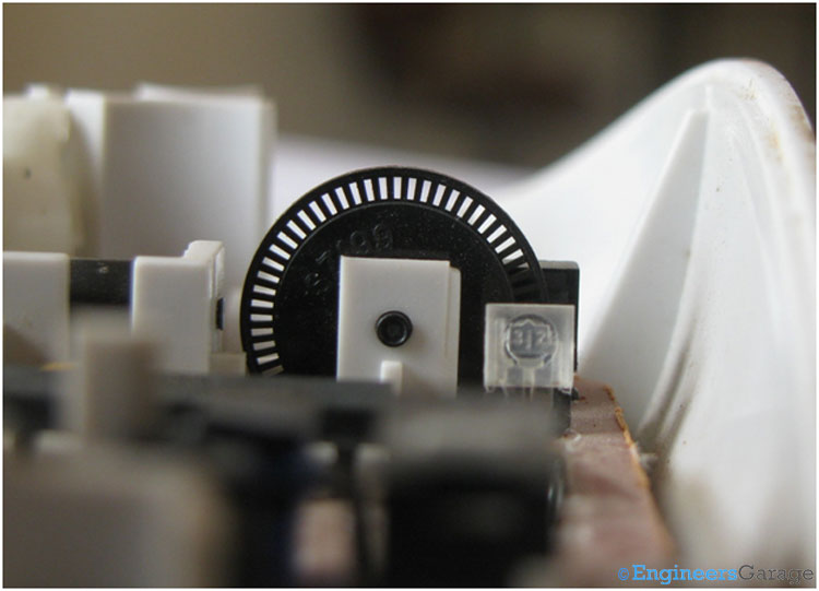 Image Indicating the Disks of Sensor Mechanism of Mouse Image Indicating the Disks of Sensor Mechanism of Mouse