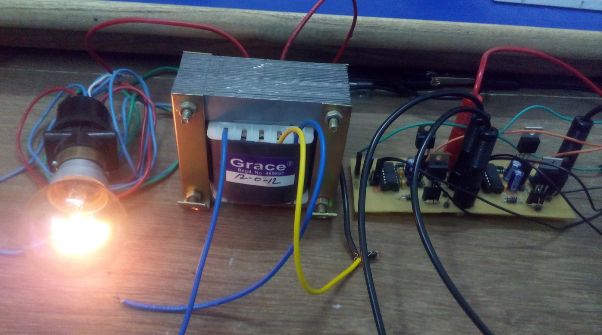 Image of Modified Sine Wave Inverter in Action