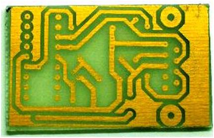 Image of PCB Layout with Printed Circuit Image of PCB Layout with Printed Circuit
