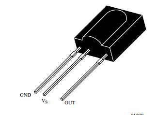 Image Of an Pin Diagram Of TSOP1738 Ic