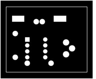 Image of Resist Layer Printout for Sample Circuit Image of Resist Layer Printout for Sample Circuit