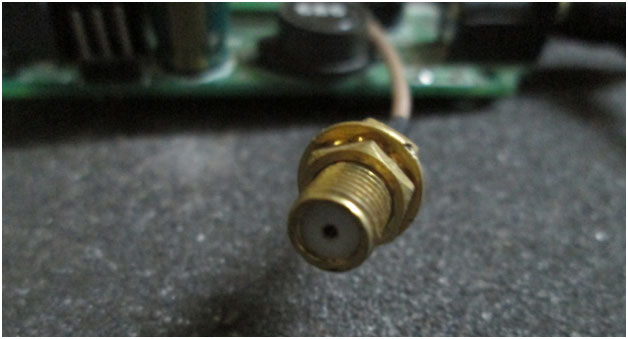 Image showing Antenna attached SMA connector on GSM Modem