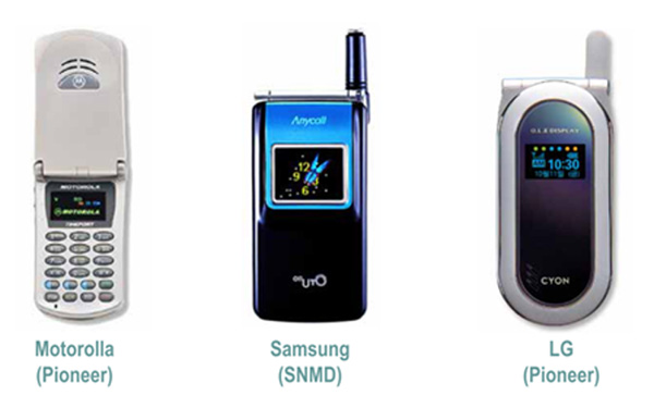 Image Showing Array of Small Molecule Passive Matrix Display Products