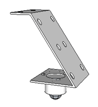 Image showing attachment of Caster Wheel to Strip for Robot