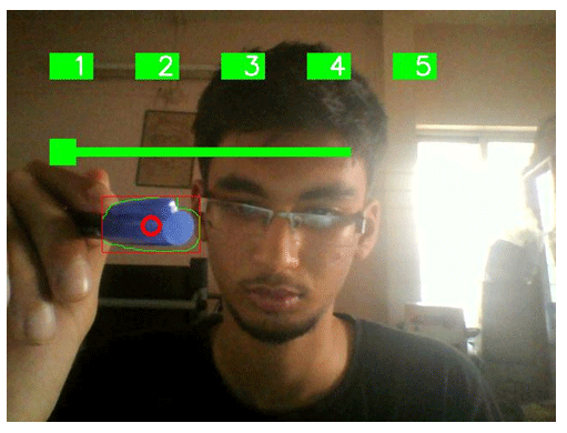 Image showing Augmented Reality Interface designed through OpenCV