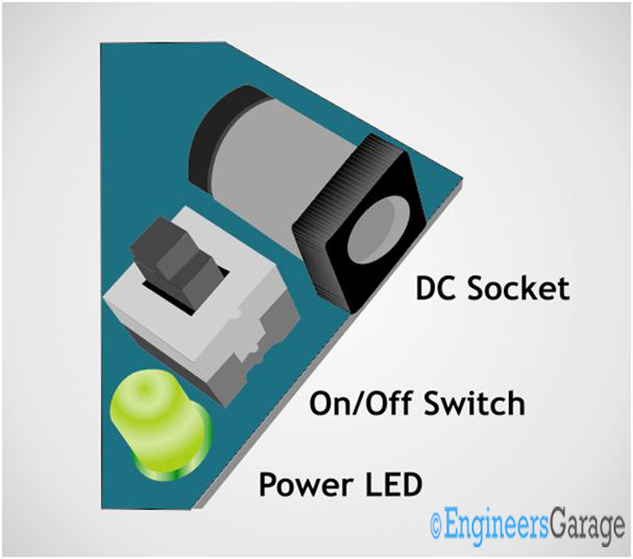 Image showing DC socket mounted on a PCB