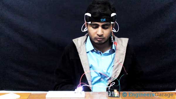 Image showing EEG Signals Displayed as LEd Light Variation