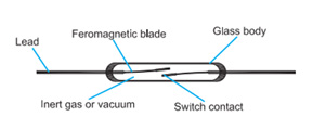 Image Showing A Figuratical Image of Reed Switch and Its Parts
