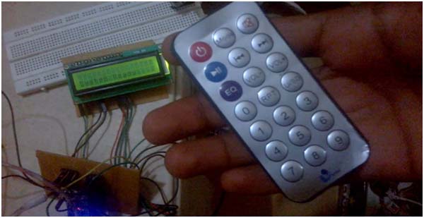 Image showing IR Remote used for controlling Home Automation System