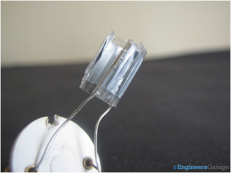 Image Showing Insides of a Capacitor Image Showing Insides of a Capacitor