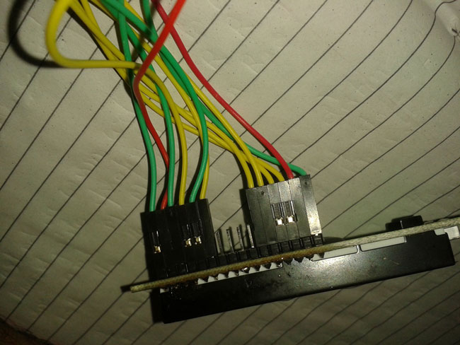 Image showing jumper wire connections with Character LCD