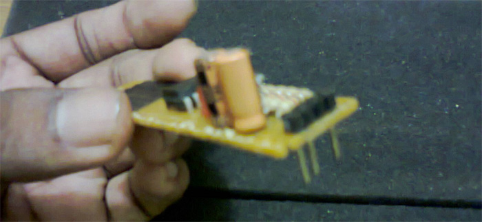 Image showing Pinouts of LM358 OPAMP IC based Capacitive Touch Switch Image showing Pinouts of LM358 OPAMP IC based Capacitive Touch Switch