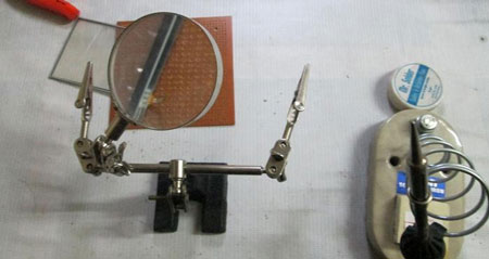 Image Showing Tools used in Soldering