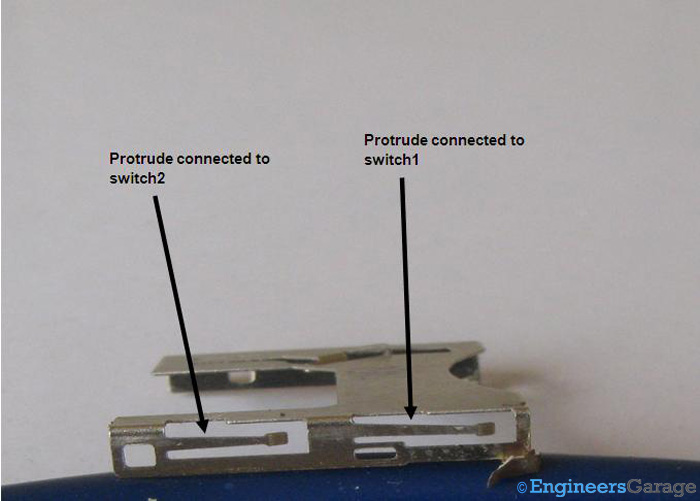 Image Showing Two Protrudes that Facilitate Micro Lock Switch Connection