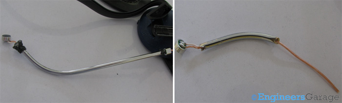 Image Showing Wire Configuration Inside Condensor Microphone