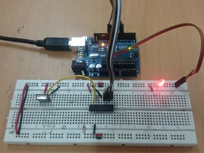 Image of Transmitter Side of Matlab GUI controlled RF Robot