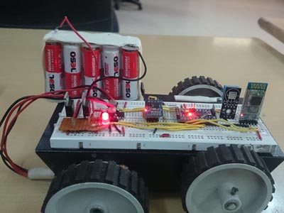 Image showing Arduino based ThingSpeak IoT Robot Image showing Arduino based ThingSpeak IoT Robot