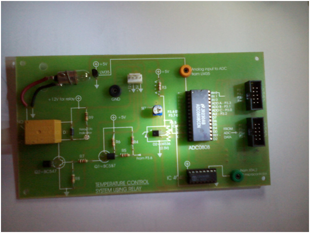 Image showing 8051 Microcontroller based Temperature Control Module Image showing 8051 Microcontroller based Temperature Control Module