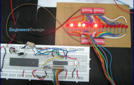 Interfaceing ADC0804 Using 8051 Microcontroller (AT89C51) Circuit On Breadboard