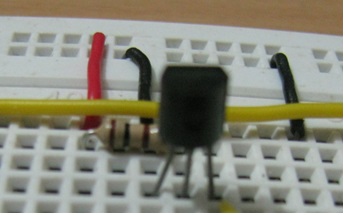 Musical IC UM66 Circuit on Breadboard