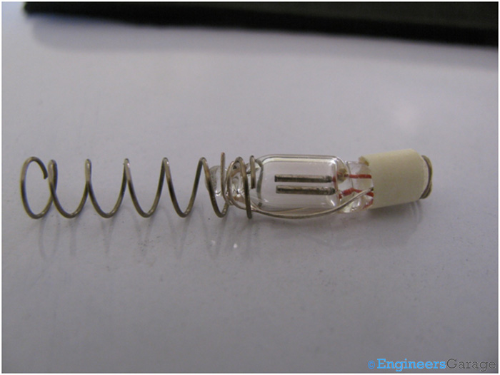 Neon Bulb–Spring Wire Connection Neon Bulb–Spring Wire Connection