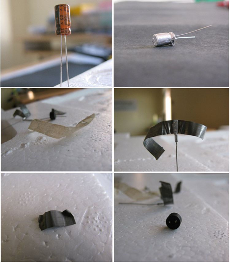 Overview of all Parts in Simple Electrolytic Capacitor Overview of all Parts in Simple Electrolytic Capacitor