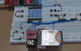 PS2 Keyboard To Store Text In SD Card Using Arduino Circuit Setup On Breadboard