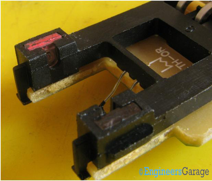 Phototransistor and Photodiode Soldered on PCB