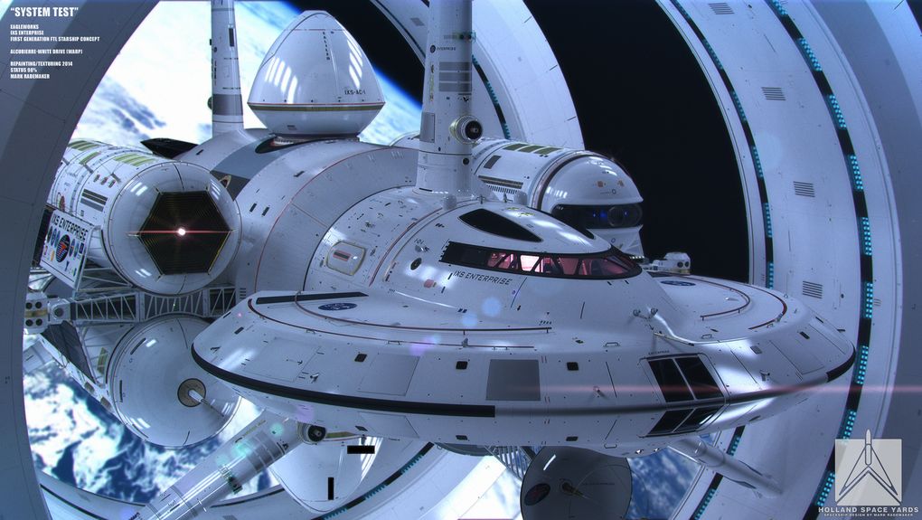 Picture Showing Enterprise Starship Concept intended for Warp Drive Application