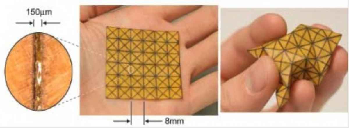 Pictures Showing Foldable DARPA Origami Programming Matter