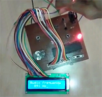 Prototype of 8051 Microcontroller based Audio Frequency Counter