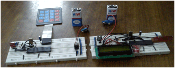 Prototype of 8051 Microcontroller based RF Data Transmission