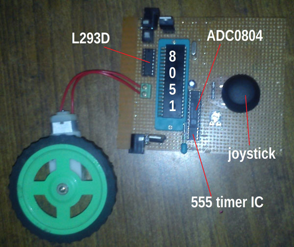 Prototype of 8051 Microcontroller based DC Motor Speed Controller