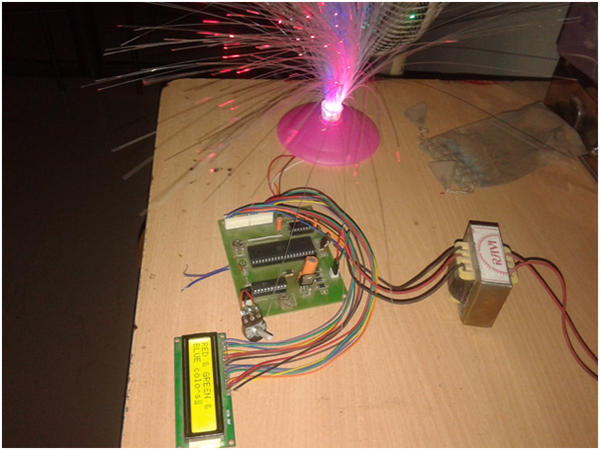 Prototype of 8051 Microcontroller circuit controlling FOC Light Fountain Prototype of 8051 Microcontroller circuit controlling FOC Light Fountain